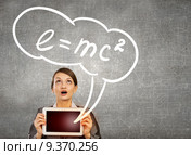 Woman with tablet. Стоковое фото, фотограф Sergey Nivens / Фотобанк Лори