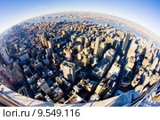 view of Manhattan from The Empire State Building, New York City, USA. Стоковое фото, фотограф Richard Semik / PantherMedia / Фотобанк Лори