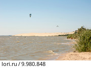 Кайтсерфинг на Куршском заливе (2015 год). Редакционное фото, фотограф Svet / Фотобанк Лори