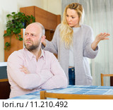 Casual family having quarrel. Стоковое фото, фотограф Яков Филимонов / Фотобанк Лори