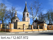 Церковь Успения Пресвятой Богородицы в Клементьеве. Болотная улица, 39. Город Сергиев Посад Московской области (2015 год). Стоковое фото, фотограф lana1501 / Фотобанк Лори