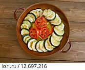 Fırında Kabak Dizme.Turkish cuisine. Стоковое фото, фотограф Александр Fanfo / Фотобанк Лори