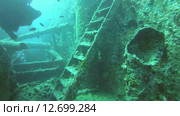 Затонувшее судно SS Thistlegorm (2014 год). Редакционное видео, видеограф KEN VOSAR / Фотобанк Лори