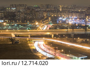 Северо-Восточная окраина Санкт-Петербурга. Начало Токсовское шоссе, КАД (2013 год). Стоковое фото, фотограф Сергей Крамарев / Фотобанк Лори