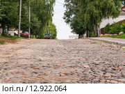 Улица Никольская (Пушкина) в городе Мышкин Ярославской области (2015 год). Редакционное фото, фотограф Алёшина Оксана / Фотобанк Лори