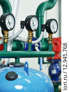 Heating system Boiler room equipments. Стоковое фото, фотограф Дмитрий Калиновский / Фотобанк Лори
