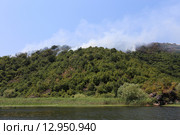 Пожар в прибрежных горах Скадарского озера, Черногория (2015 год). Стоковое фото, фотограф Алексей Гусев / Фотобанк Лори