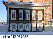 Город Тюмень, улица Сакко, 39. Памятник архитектуры 19 века (2013 год). Стоковое фото, фотограф Александр Тараканов / Фотобанк Лори