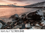 Вечер на берегу бухты Нагаева. Магадан. Стоковое фото, фотограф Антон Афанасьев / Фотобанк Лори