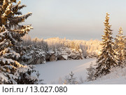 Горный парк Рускеала зимой (2014 год). Редакционное фото, фотограф Виталий Веревкин / Фотобанк Лори