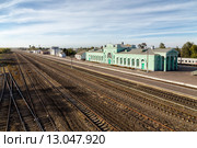 Станция Льгов-1-Киевский. Город Льгов (2015 год). Стоковое фото, фотограф Сергей Лаврентьев / Фотобанк Лори