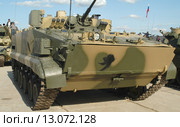 Боевая разведывательная машина БРМ-3К «Рысь» (объект 501) на полигоне около музея бронетехники, Кубинка, вид спереди (2003 год). Редакционное фото, фотограф Малышев Андрей / Фотобанк Лори