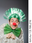Funny man with mohawk hairstyle. Стоковое фото, фотограф Elnur / Фотобанк Лори