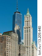 Low angle view of the Woolworth Building. Стоковое фото, фотограф Keith Levit / Ingram Publishing / Фотобанк Лори