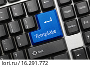Концептуальная клавиатура - Клавиша "Template" ("Образец") Стоковое фото, фотограф Самохвалов Артем / Фотобанк Лори