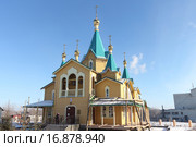 Церковь Рождества Христова в поселке Горный, Новосибирская область, Россия (2015 год). Стоковое фото, фотограф Наталия Макарова / Фотобанк Лори