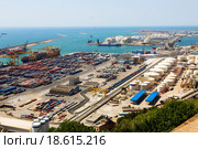 Port of Barcelona - logistics port area (2014 год). Редакционное фото, фотограф Яков Филимонов / Фотобанк Лори