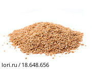 Крупа полба, или спельта  (Triticum spelta) на белом фоне. Стоковое фото, фотограф Алёшина Оксана / Фотобанк Лори
