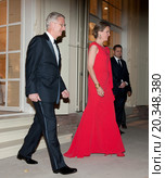 Official visit to Poland paid by His Majesty the King of the Belgians and Her Majesty the Queen of the Belgians. Reception hosted by His Majesty the King of the Belgians and Her Royal Majesty the Queen of Belgium. Редакционное фото, агентство BE&W Photo / Фотобанк Лори
