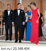 Official visit to Poland paid by His Majesty the King of the Belgians and Her Majesty the Queen of the Belgians. Reception hosted by His Majesty the King of the Belgians and Her Royal Majesty the Queen of Belgium. Редакционное фото, агентство BE&W Photo / Фотобанк Лори
