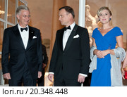 Official visit to Poland paid by His Majesty the King of the Belgians and Her Majesty the Queen of the Belgians. Reception hosted by His Majesty the King of the Belgians and Her Royal Majesty the Queen of Belgium. Редакционное фото, агентство BE&W Photo / Фотобанк Лори