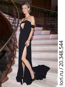 Joanna Krupa in sexy black dress at polish premiere of new Renault cars. Редакционное фото, агентство BE&W Photo / Фотобанк Лори