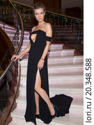 Joanna Krupa in sexy black dress at polish premiere of new Renault cars. Редакционное фото, агентство BE&W Photo / Фотобанк Лори