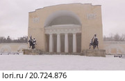 Зимний парк Кузьминки. Стоковое видео, видеограф Серёга / Фотобанк Лори