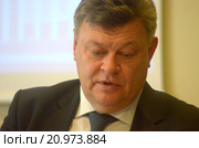 Сергей Георгиевич Стрельченко, ответственный секретарь Парламентского Собрания Союза Беларуси и России (2014 год). Редакционное фото, фотограф Анна Мартынова / Фотобанк Лори