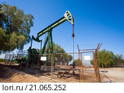 Нефтяной насос, США. Стоковое фото, фотограф Сергей Новиков / Фотобанк Лори