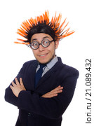 Funny man with mohawk hairstyle. Стоковое фото, фотограф Elnur / Фотобанк Лори