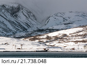 Город Северо-Курильск на Курильских островах (2016 год). Стоковое фото, фотограф Василий Князев / Фотобанк Лори