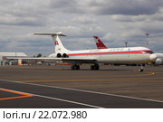 Самолет Ил-62М авиакомпании Air Koryo на рулении в аэропорту Шереметьево (2015 год). Редакционное фото, фотограф Sergey Kustov / Фотобанк Лори