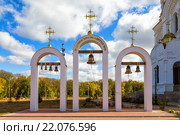 Звонница Никольского собора. Валуйки. Россия (2015 год). Стоковое фото, фотограф Сергей Лаврентьев / Фотобанк Лори