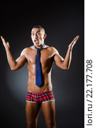 Ripped young man in studio concept. Стоковое фото, фотограф Elnur / Фотобанк Лори