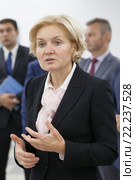 Ольга Юрьевна Голодец - зампред правительства РФ (2015 год). Редакционное фото, фотограф Максим Коломыченко / Фотобанк Лори