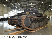 Немецкий легкий танк "Pz.II". Международная выставка исторической военной техники «Моторы войны» (2016 год). Редакционное фото, фотограф Алексей Бок / Фотобанк Лори