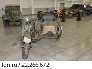 Японский мотоцикл Riko Moto. Международная выставка исторической военной техники «Моторы войны» (2016 год). Редакционное фото, фотограф Алексей Бок / Фотобанк Лори