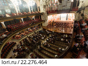 Palau de la Musica Catalana with audience, Spain (2015 год). Редакционное фото, фотограф Яков Филимонов / Фотобанк Лори