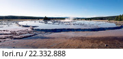 Гейзео, озеро Firehole, национальный парк Yellowstone, США (2015 год). Стоковое фото, фотограф Ирина Кожемякина / Фотобанк Лори