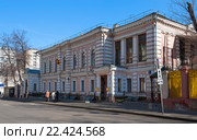 Москва, Посольство Демократической Социалистической Республики Шри-Ланка в Российской Федерации, улица Щепкина, дом 24, бывшая усадьба купцов Болотновых, стиль, эклектика, 19-й век (2016 год). Стоковое фото, фотограф Алексей Голованов / Фотобанк Лори