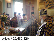 Празднование 500-летия со дня преставления святителя Серапиона в храме Покрова Пресвятой Богородицы, город Балашиха (2016 год). Редакционное фото, фотограф Дмитрий Неумоин / Фотобанк Лори