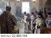 Празднование 500-летия со дня преставления святителя Серапиона в храме Покрова Пресвятой Богородицы, город Балашиха (2016 год). Редакционное фото, фотограф Дмитрий Неумоин / Фотобанк Лори