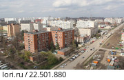 Панорама нового микрорайона на Восточно-Кругликовской улице города Краснодар (2016 год). Редакционное видео, видеограф Олег Хархан / Фотобанк Лори