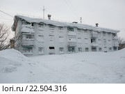 Нежилой дом в Воркуте (2015 год). Стоковое фото, фотограф Михаил Трибой / Фотобанк Лори