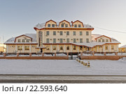 Административное здание Нюрбинского ГОКа (2015 год). Редакционное фото, фотограф Роман Фомин / Фотобанк Лори