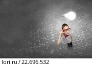 He is little genius. Стоковое фото, фотограф Sergey Nivens / Фотобанк Лори