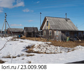 Село Колва, Усинский район, Коми. Стоковое фото, фотограф Сергей Гаврилов / Фотобанк Лори