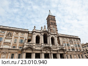 Санта Мария Маджоре (итал. Basilica di S.Maria Maggiore) в Риме. Италия (2016 год). Стоковое фото, фотограф E. O. / Фотобанк Лори