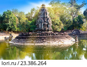 Руины Neak Pean(12th Century) - комплекс зданий, памятников религиозной архитектуры, Сием-Рип, Камбоджа (2015 год). Стоковое фото, фотограф Куликов Константин / Фотобанк Лори